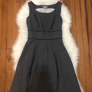 H&M gray fit and flare dress
